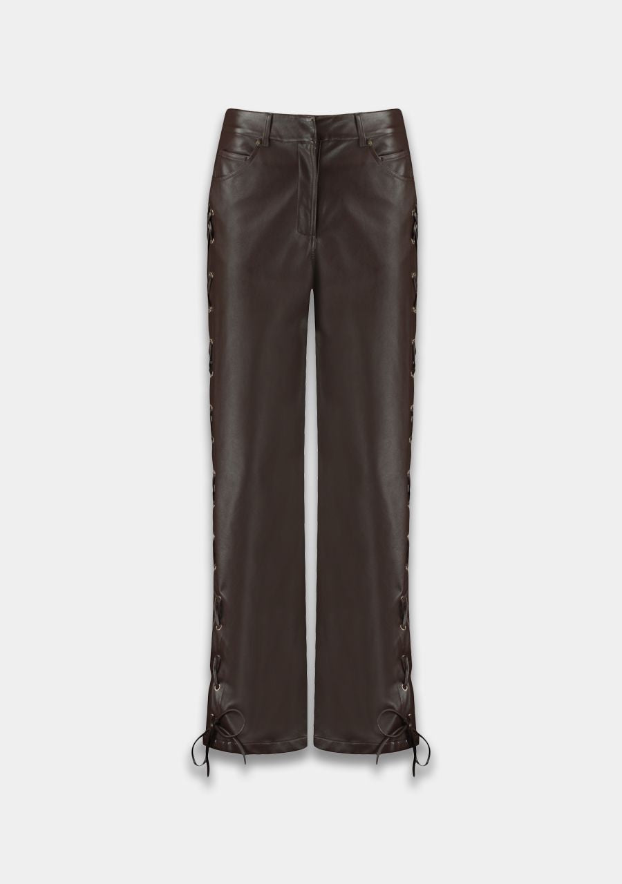Harper and Yve - Sally Faux Leather Broek