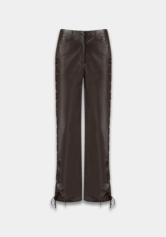 Harper and Yve - Sally Faux Leather Broek