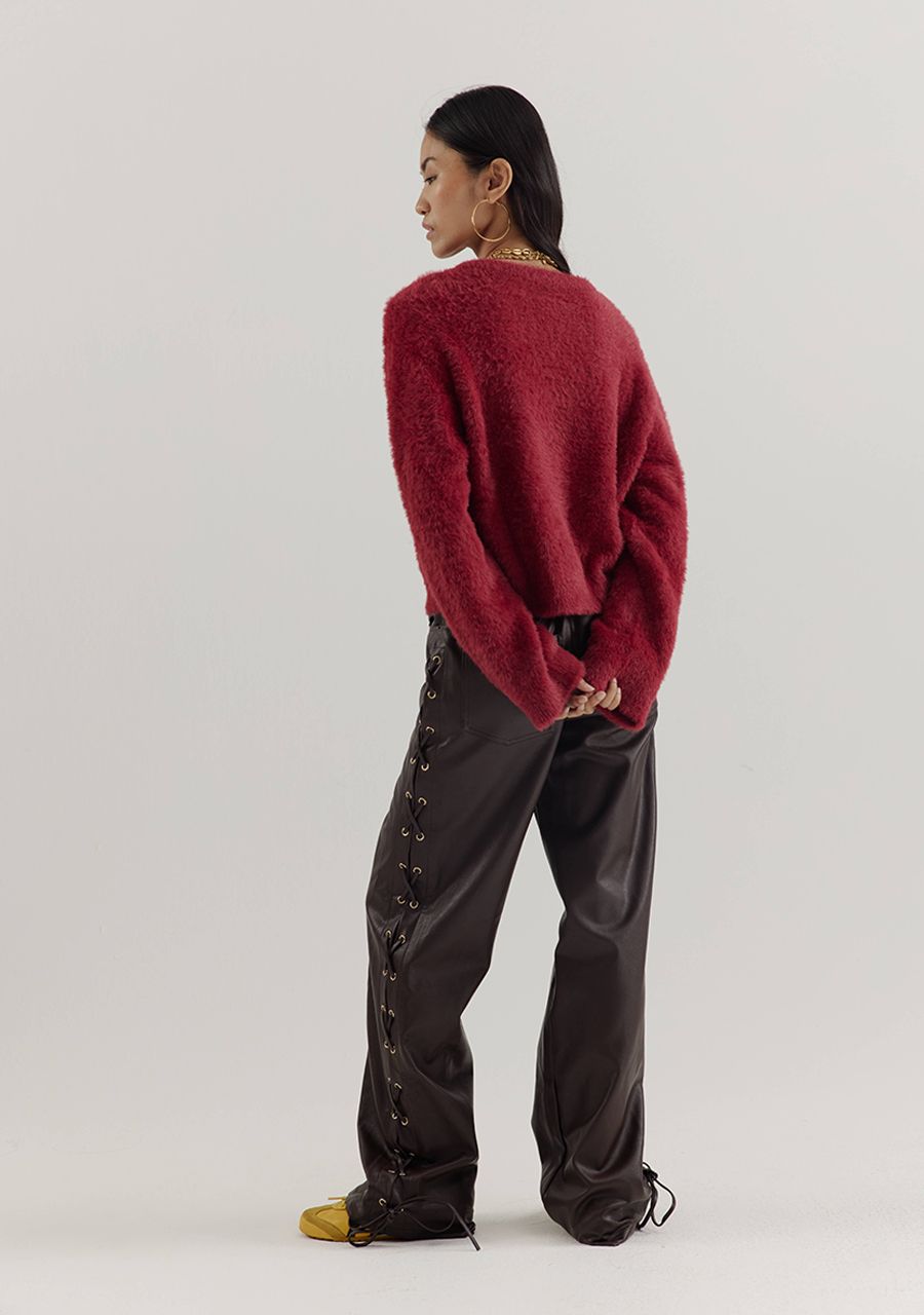 Harper and Yve - Sally Faux Leather Broek