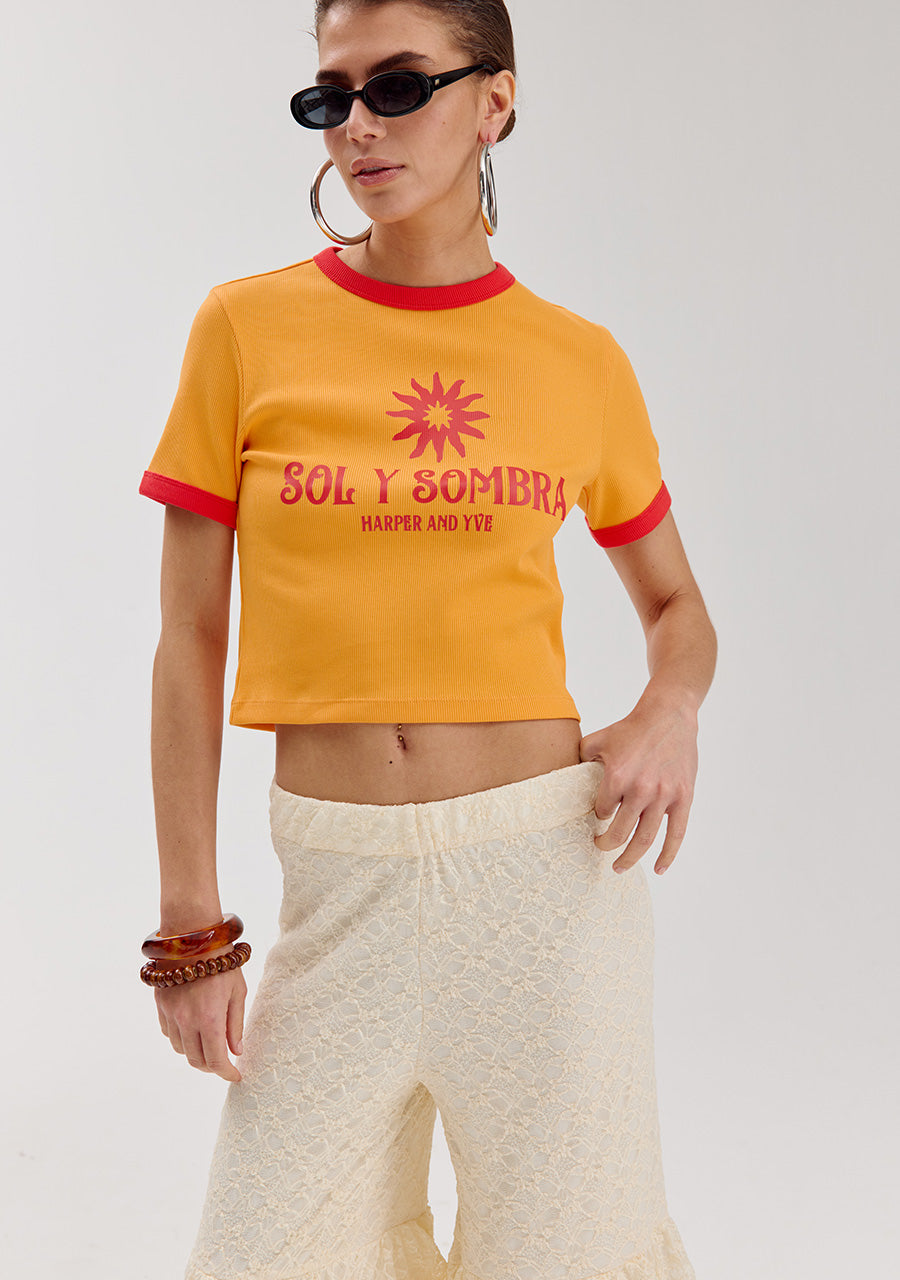 Harper & Yve Sombra Tshirt Cropped - Koningsdag outfit
