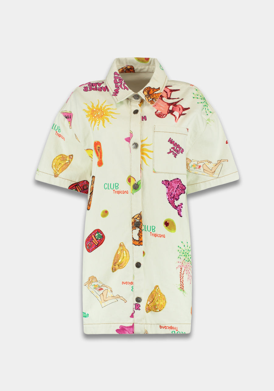 Harper and Yve X Tessa van Montfoort blouse jurk