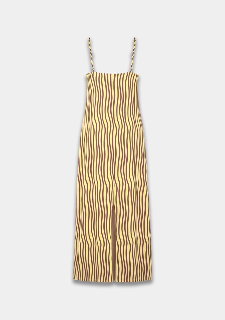 Harper and Yve Vivien Jurk - Sassy Stripe Geel