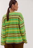 Load image into Gallery viewer, Harper & Yve Tessa Gestreepte Longsleeve Geel Groen

