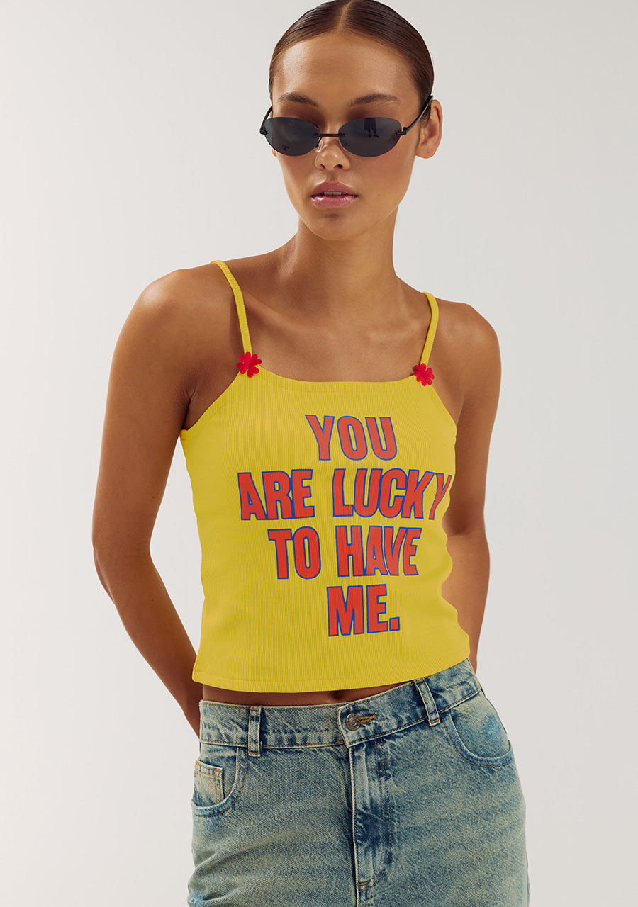 Harper & Yve Tessa van Montfoort Get Lucky Top Geel