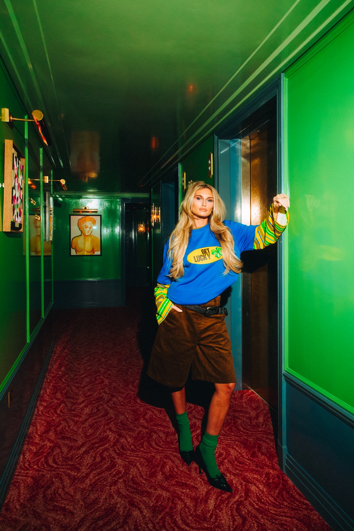 Harper & Yve Tessa van Montfoort Lucky Tshirt blauw