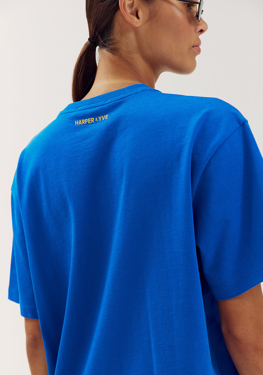 Harper & Yve Tessa van Montfoort Lucky Tshirt blauw