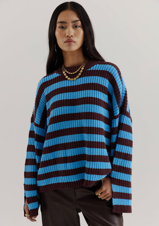 Harper & Yve Alice gestreepte trui blauw