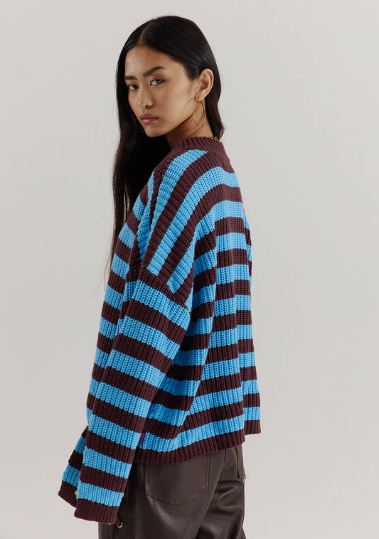 Harper & Yve Alice gestreepte trui blauw