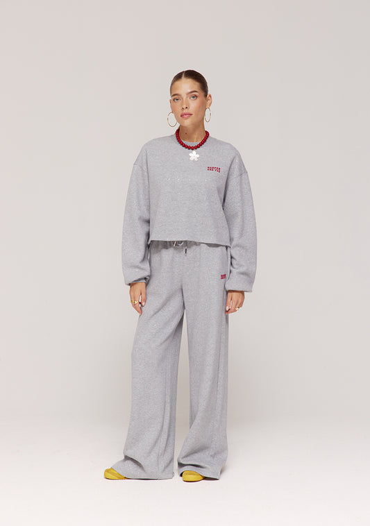 Harper & Yve Darcy Glitter trui grijs