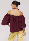 Load image into Gallery viewer, Harper & Yve Lauren Off Shoulder Top Wine Berry
