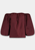 Load image into Gallery viewer, Harper & Yve Lauren Off Shoulder Top Wine Berry
