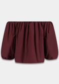 Load image into Gallery viewer, Harper & Yve Lauren Off Shoulder Top Wine Berry
