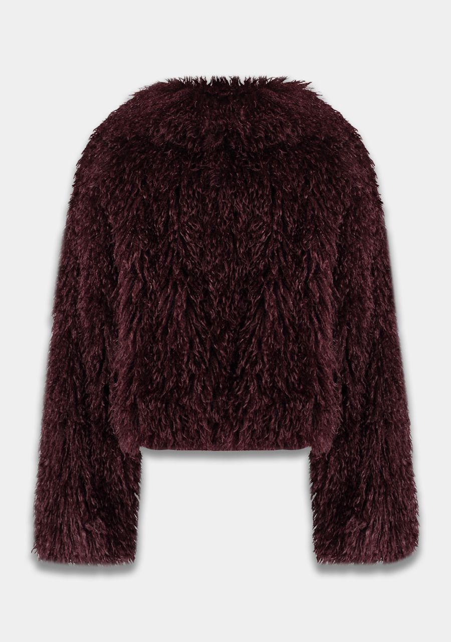 Harper and Yve Stacy Faux Fur bordeaux