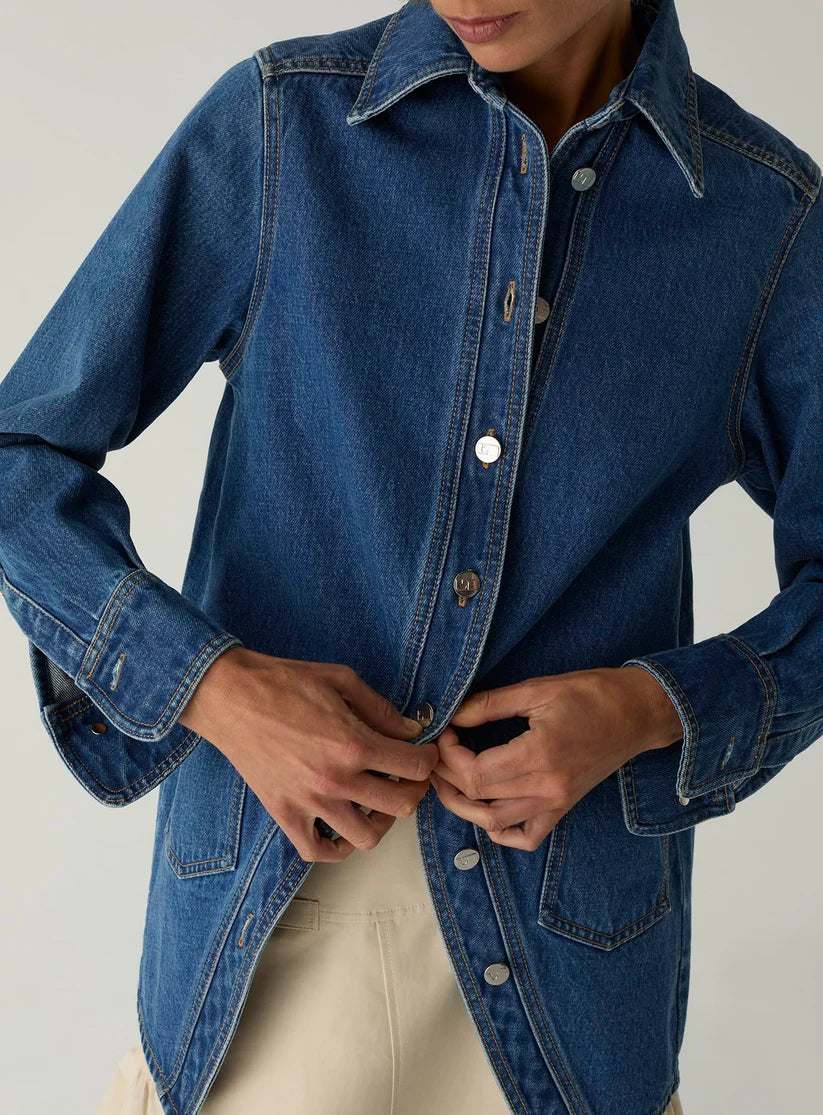 Laagam - No Boyfriend Blouse Denim