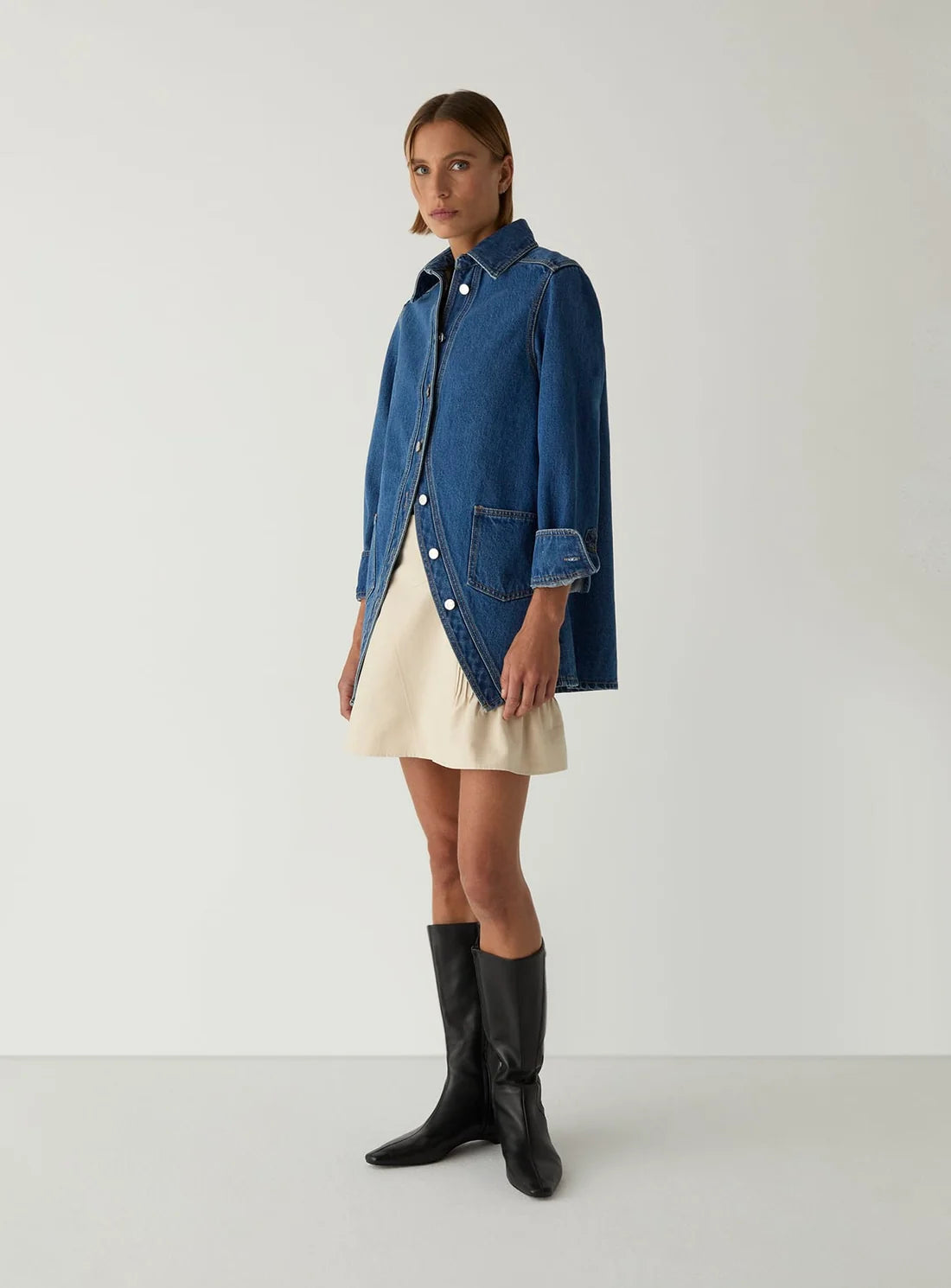 Laagam - No Boyfriend Blouse Denim