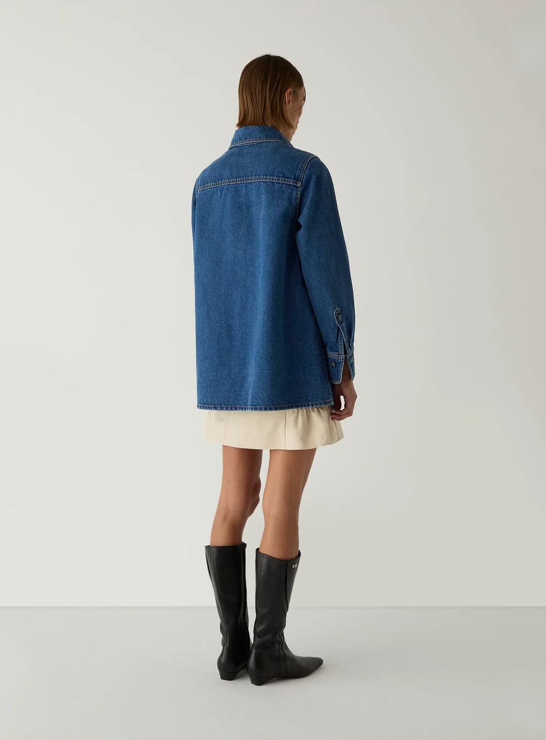 Laagam - No Boyfriend Blouse Denim