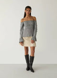 Load image into Gallery viewer, Laagam - Petra Check textured blouse

