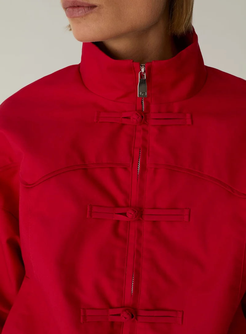 Laagam - Sylvie Red Bomber Jacket