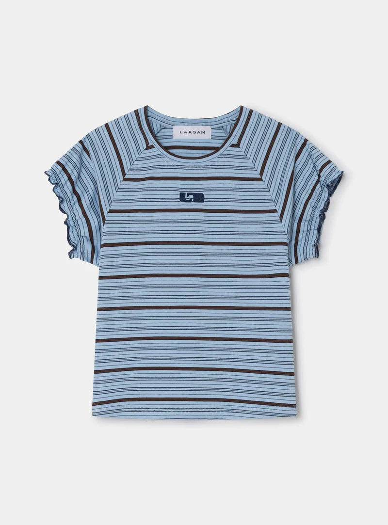 Laagam - Zaira Blue Logo T-shirt