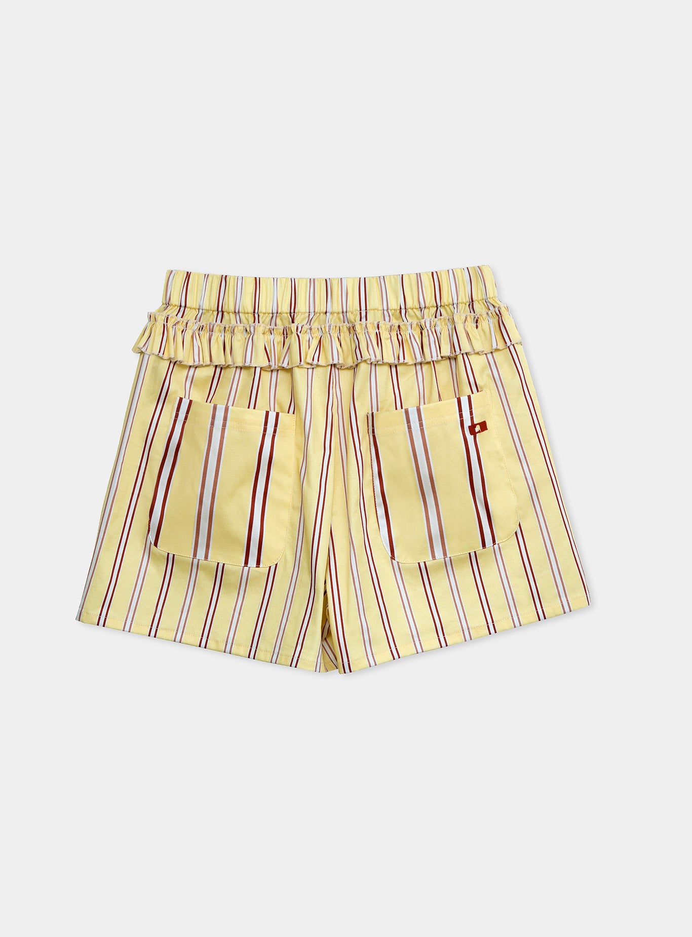 Laagam Caos Short Geel Gestreept