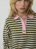 Load image into Gallery viewer, Laagam - Duse Khaki Polo Longsleeve
