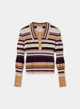 Load image into Gallery viewer, Laagam Ilyana Striped Polo Knit
