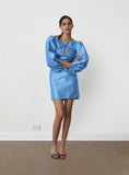 Load image into Gallery viewer, Laagam - Liza Blue Dress - Bruiloftsgast jurk

