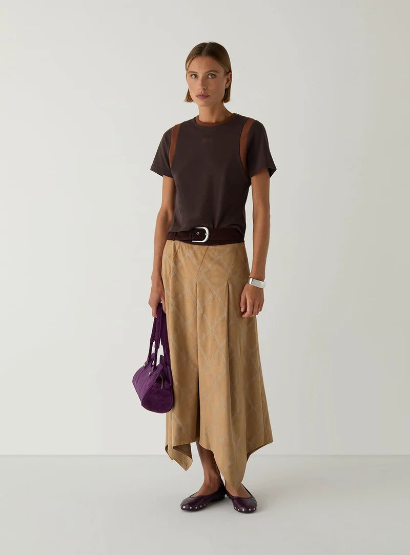 Laagam - Lumea Brown Logo T-shirt
