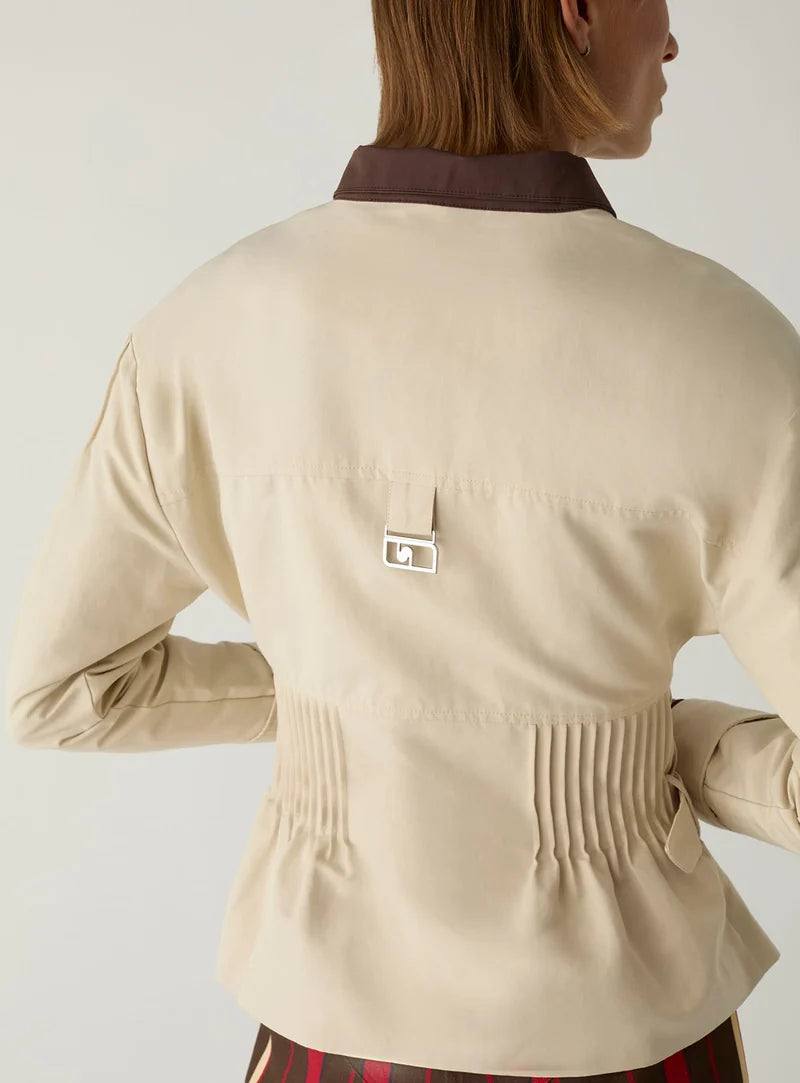 Laagam - Orly Ecru Jacket with pleats