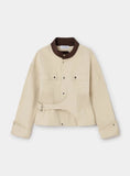 Load image into Gallery viewer, Laagam - Orly Ecru Jacket with pleats
