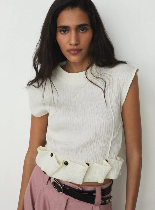 Laagam - Zania Ecru Top