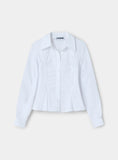 Load image into Gallery viewer, Laagam - Belleville Blouse met Ruches - Valt Klein
