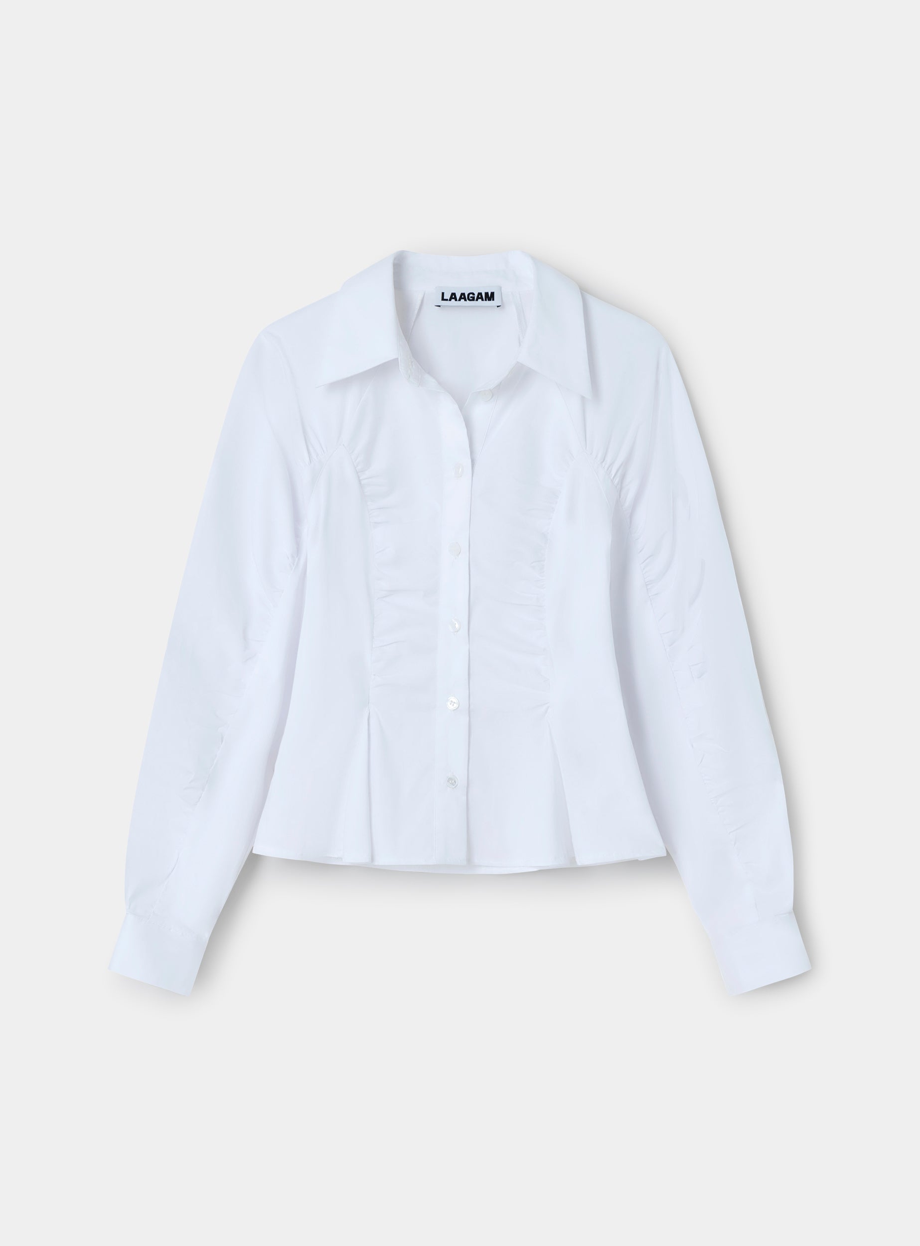 Laagam - Belleville Blouse met Ruches - Valt Klein