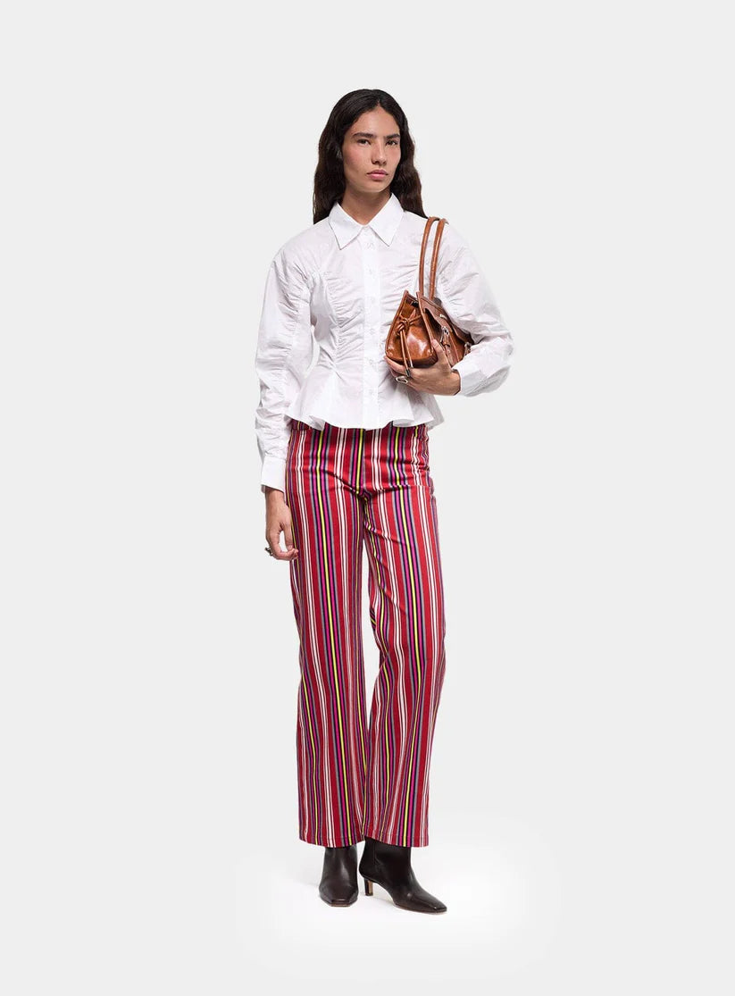 Laagam - Belleville Blouse met Ruches - Valt Klein