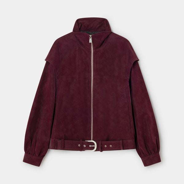 Laagam - Signy Burgundy Bomber Jacket