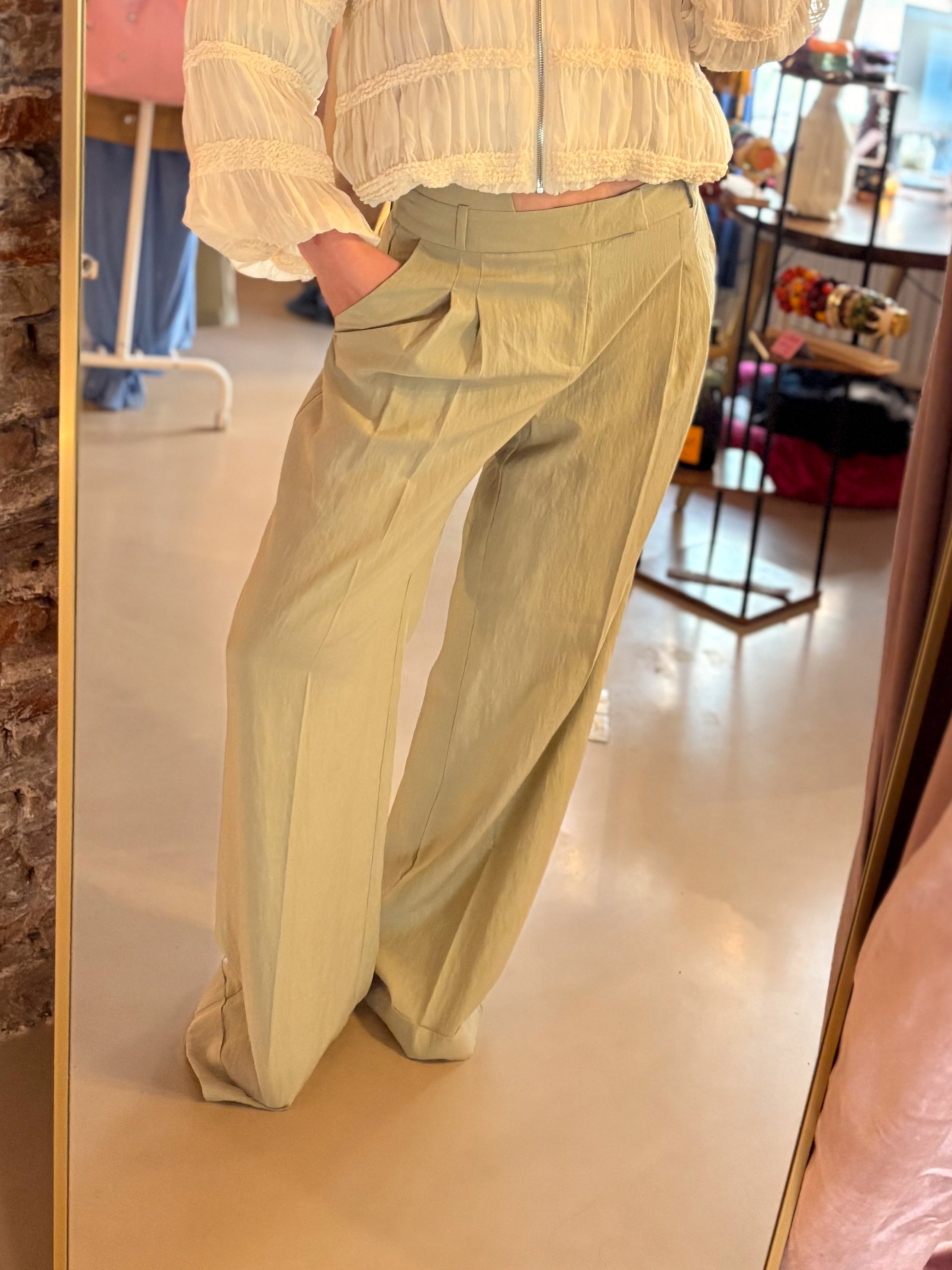 Laagam - Meline Khaki Flow Pants