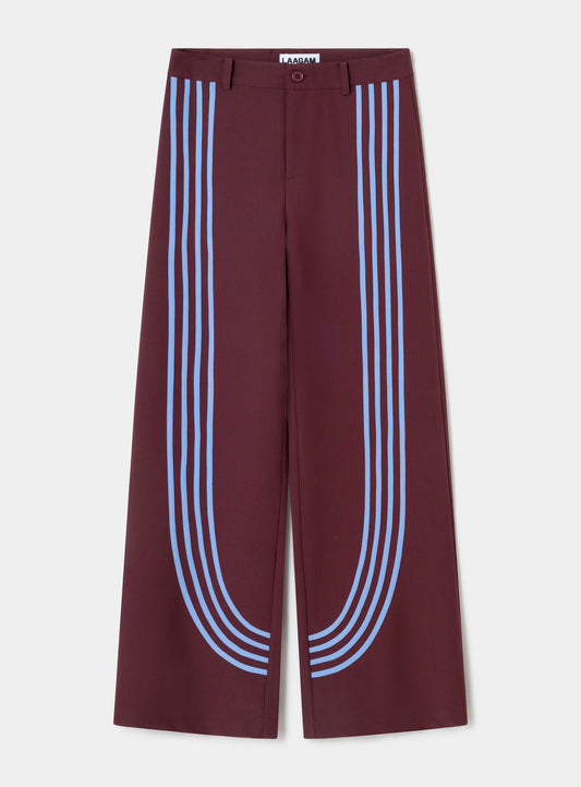 Laagam - Zion Burgundy Broek - Valt op maat