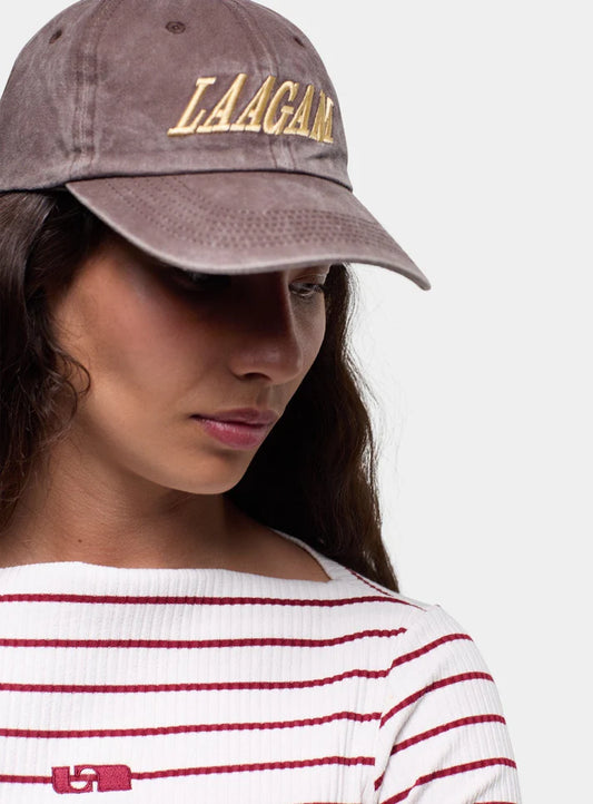 Laagam - Brown Embroidered Cap