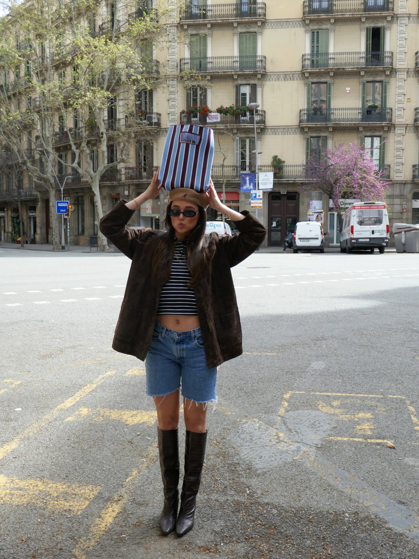 Mosj Atelier Blueberry Bucket Bag
