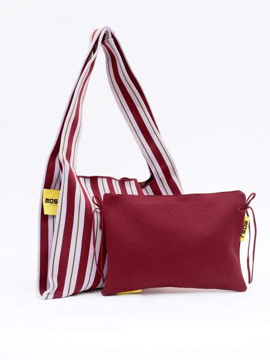 Mosj Atelier Burgundy Boxer Bag