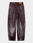 Load image into Gallery viewer, Stieglitz - Draco Fake Croco Balloonfit Broek - Bruin Croco - Valt Normaal
