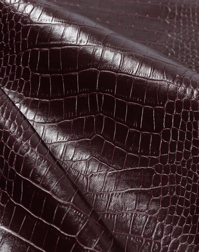 Stieglitz - Draco Fake Croco Balloonfit Broek - Bruin Croco - Valt Normaal