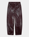 Load image into Gallery viewer, Stieglitz - Draco Fake Croco Balloonfit Broek - Bruin Croco - Valt Normaal
