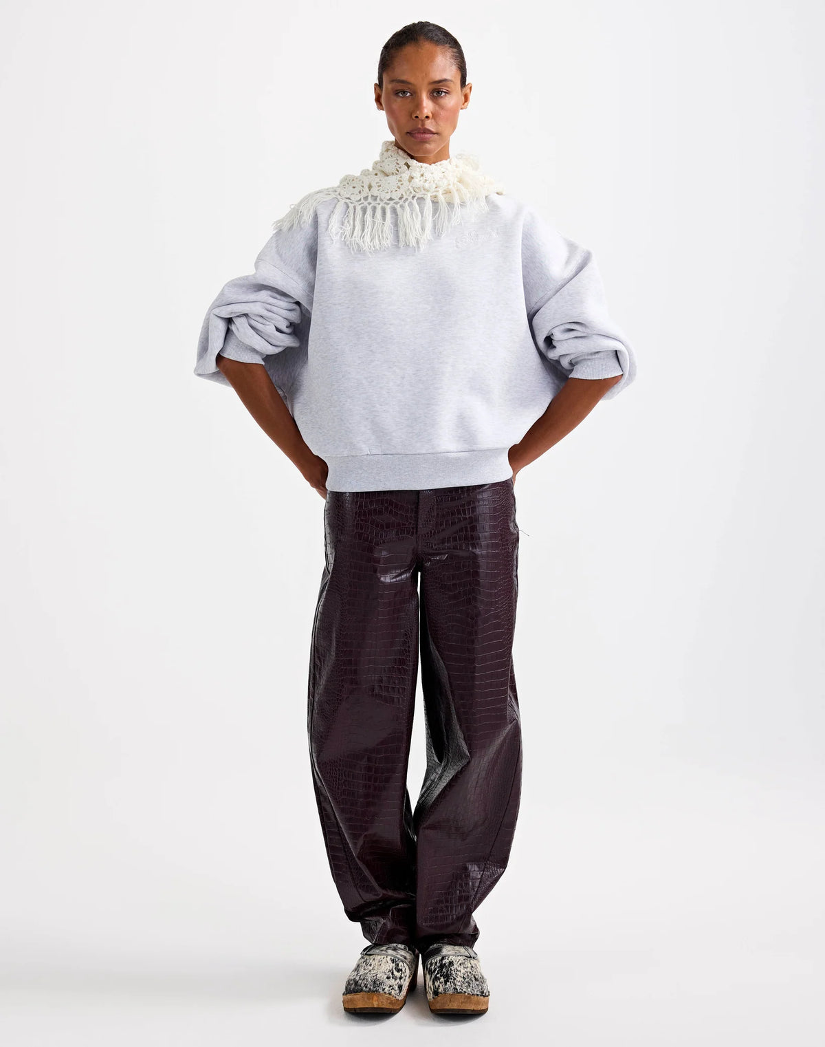 Stieglitz Sylvia Sweater Oversized - Grijs