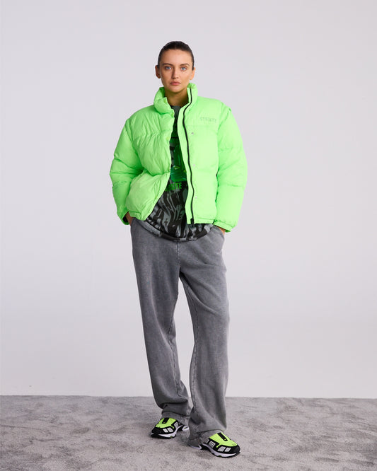 Stieglitz - Charo Puffer Jas/ Bodywarmer Neon Groen - Valt ruim