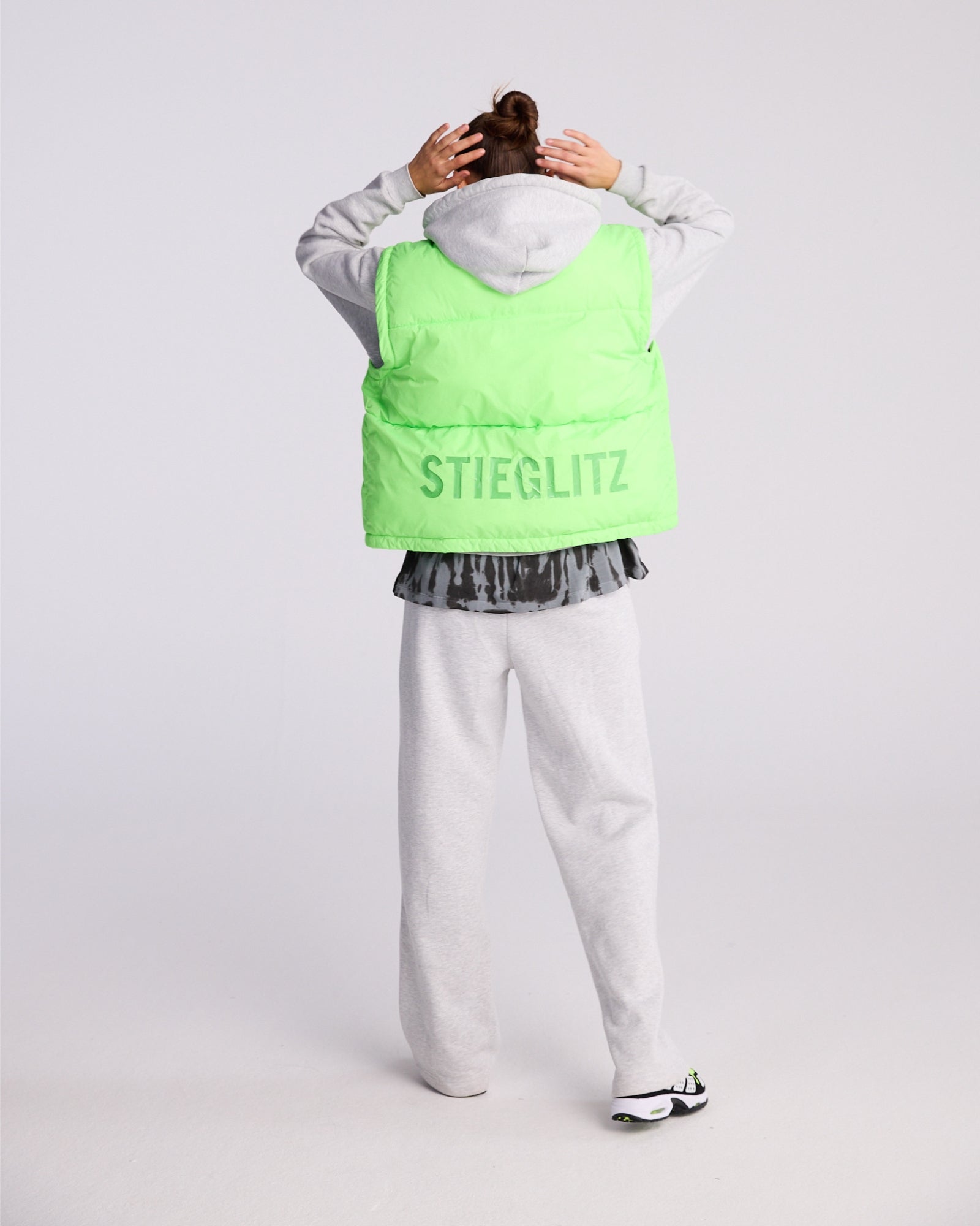 Stieglitz - Charo Puffer Jas/ Bodywarmer Neon Groen - Valt ruim