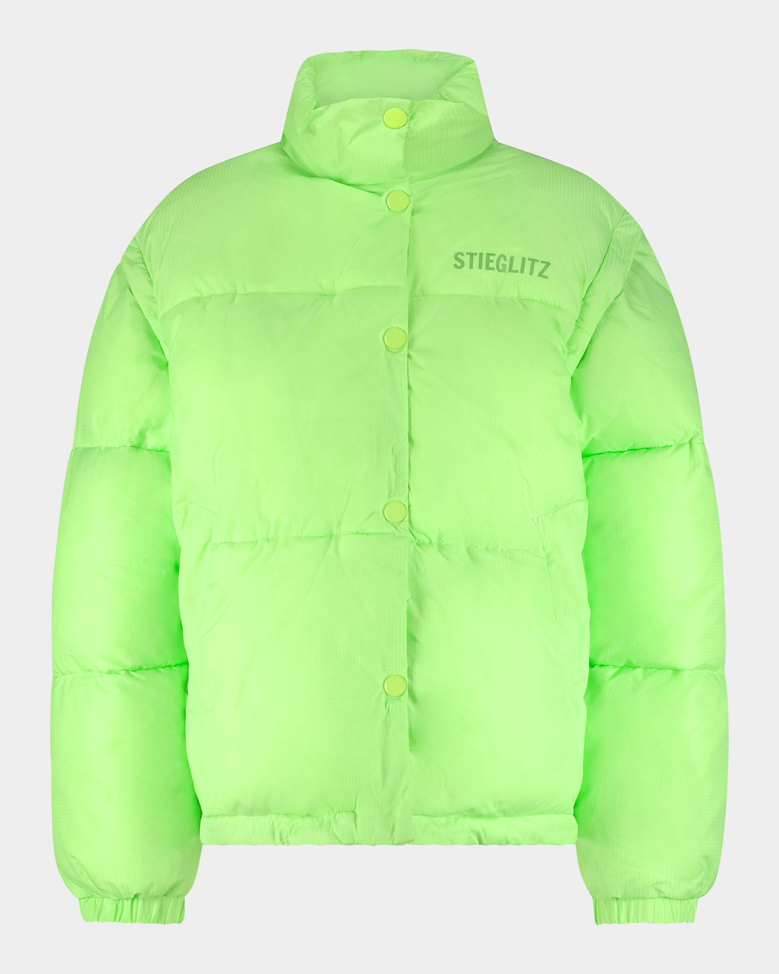 Stieglitz - Charo Puffer Jas/ Bodywarmer Neon Groen - Valt ruim