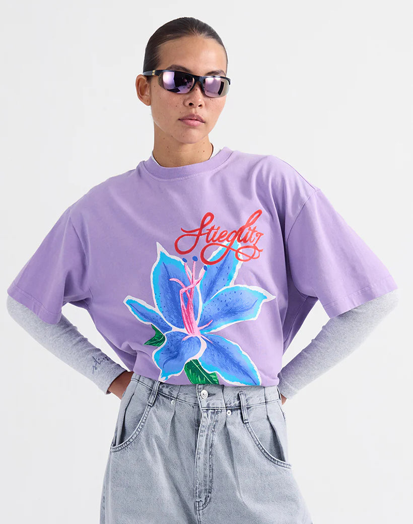 Stieglitz Claudia Oversized T-shirt Paars - Valt heel groot
