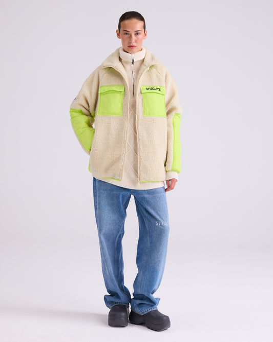 Stieglitz - Devante Teddy Jas Neon Geel - Valt Ruim