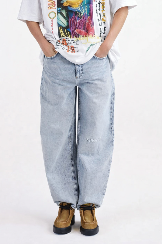 Stieglitz - Teresa Jeans - Barrel fit Valt Groot